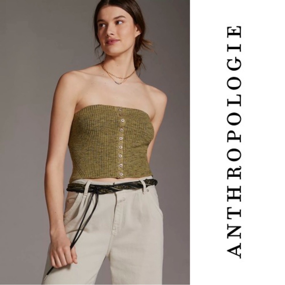 Anthropologie Pilcro Knit Tube Top
